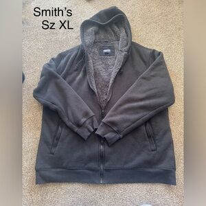 SMITH Men's Gray Zip-Up Sweater